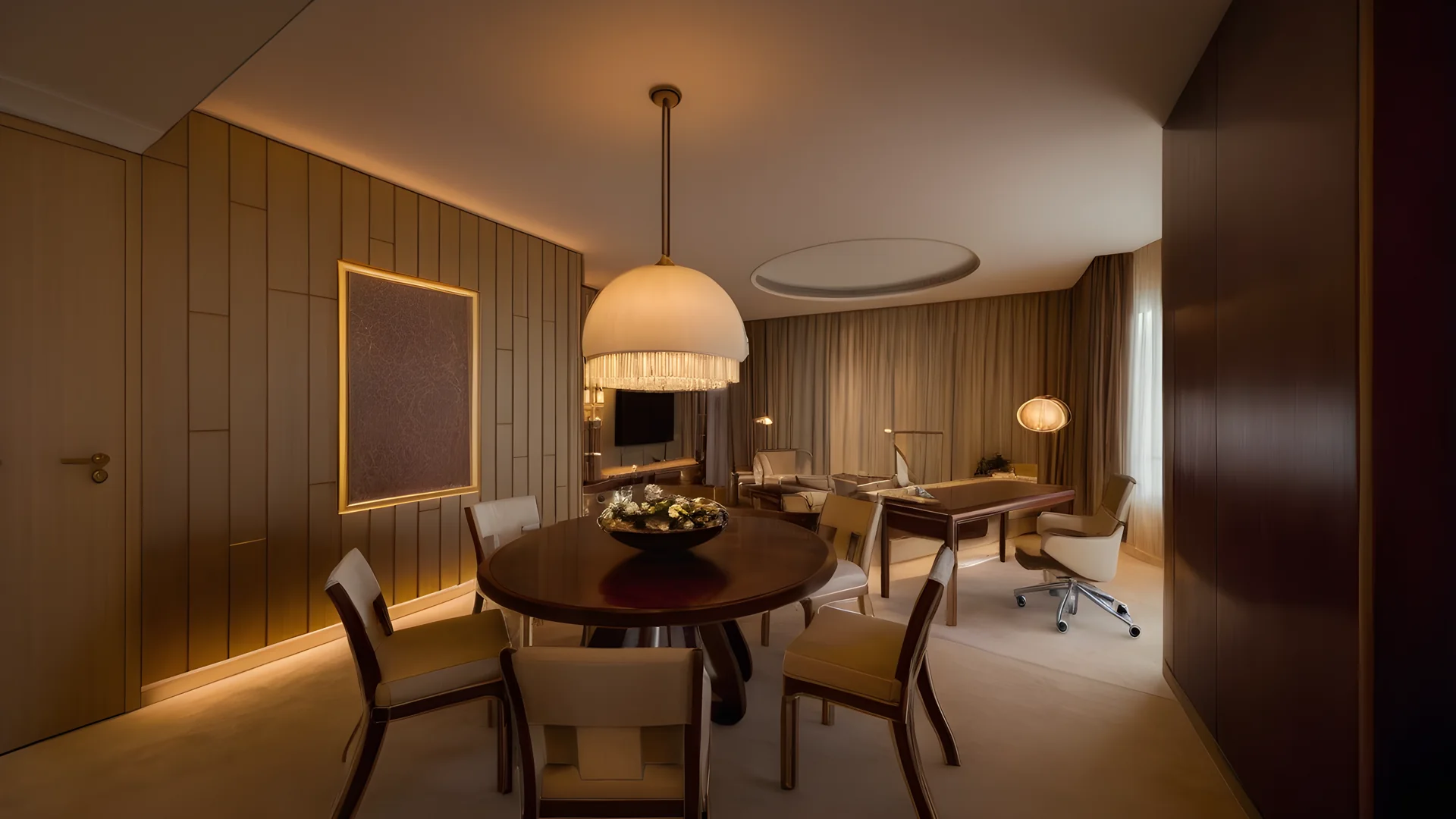 A recent interior visual generated in Cetharia